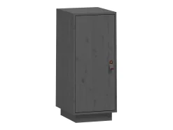 Aparador Gris 34x40x75 cm Madera Maciza de Pino