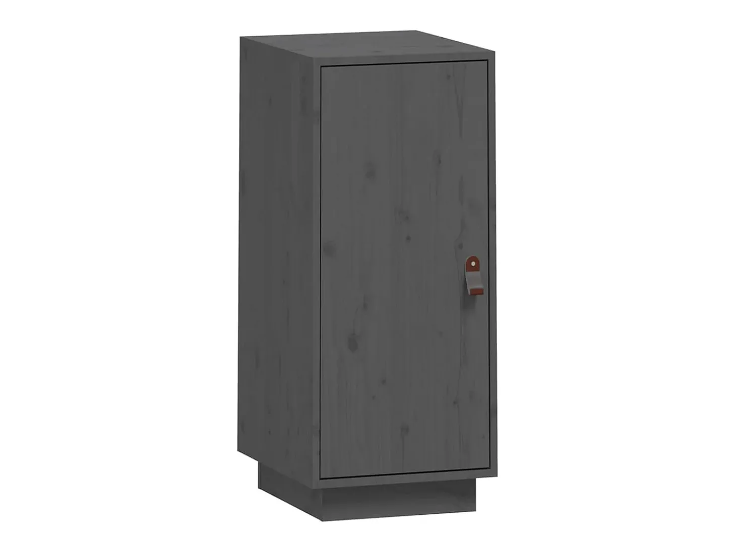 Aparador Gris 34x40x75 cm Madera Maciza de Pino