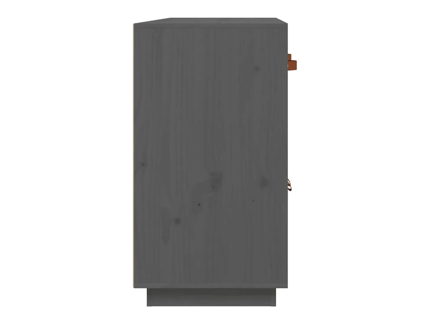 Aparador Gris 98,5x40x75 cm Madera Maciza de Pino