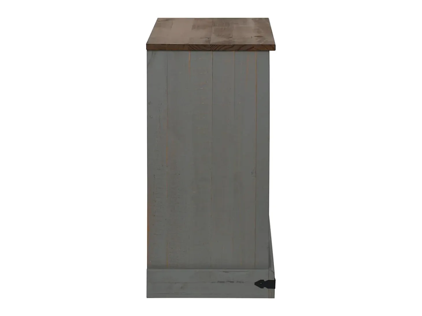 Aparador HALDEN con puerta corredera gris 80x40x80 cm