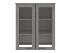 Aparador HAMAR Gris Claro 85x35x100 cm Madera de Pino