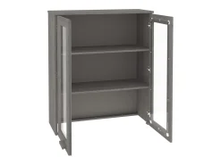 Aparador HAMAR Gris Claro 85x35x100 cm Madera de Pino