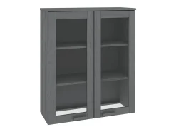 Aparador HAMAR Gris Oscuro 85x35x100 cm Madera de Pino