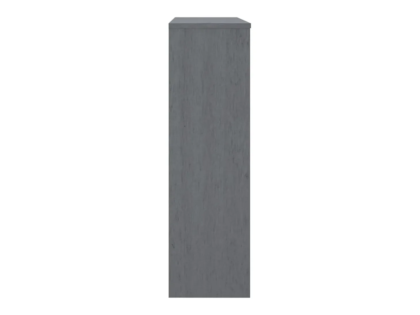 Aparador HAMAR Gris Oscuro 90x30x100 cm Madera de Pino