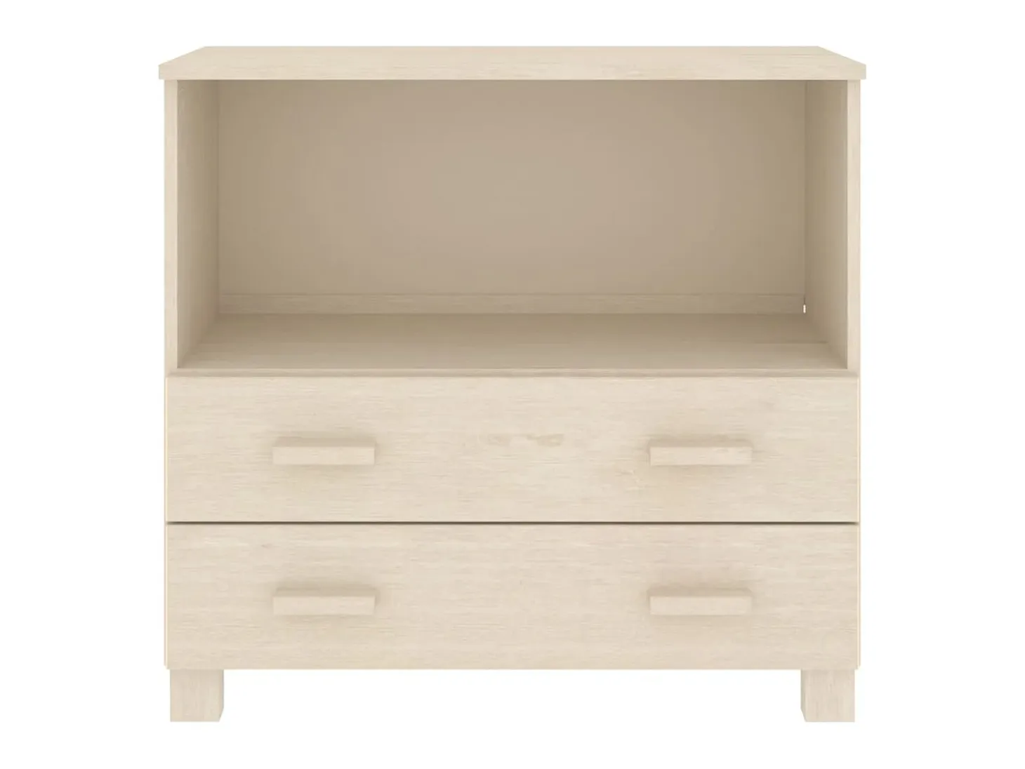 Aparador HAMAR madera de pino maciza marrón miel 85x35x80 cm ES64631