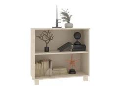Aparador HAMAR madera de pino maciza marrón miel 85x35x80 cm ES77690