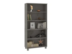 Aparador HAMAR madera de pino maciza gris claro ES34044
