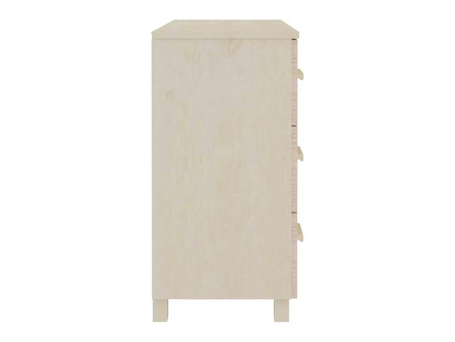 Aparador HAMAR madera de pino maciza marrón miel 90x40x80 cm ES88668
