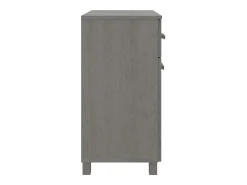 Aparador HAMAR madera maciza de pino gris claro 79x40x80 cm