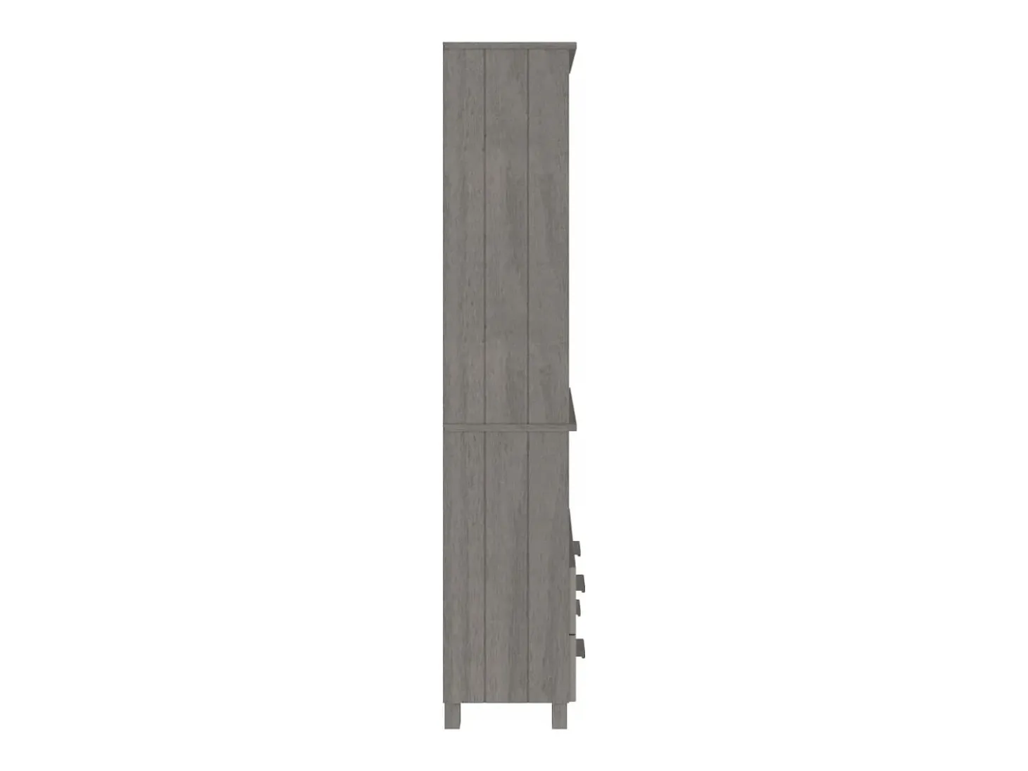 Aparador HAMAR Madera maciza de pino Gris claro