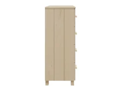 Aparador HAMAR madera pino maciza marrón miel 79x40x103,5 cm ES42783