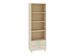 Aparador HAMAR Marrón Miel 60x35x180 cm Madera Maciza de Pino