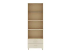 Aparador HAMAR Marrón Miel 60x35x180 cm Madera Maciza de Pino