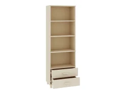 Aparador HAMAR Marrón Miel 60x35x180 cm Madera Maciza de Pino