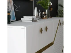 Aparador Iris Blanco dorado150x79x40 cm