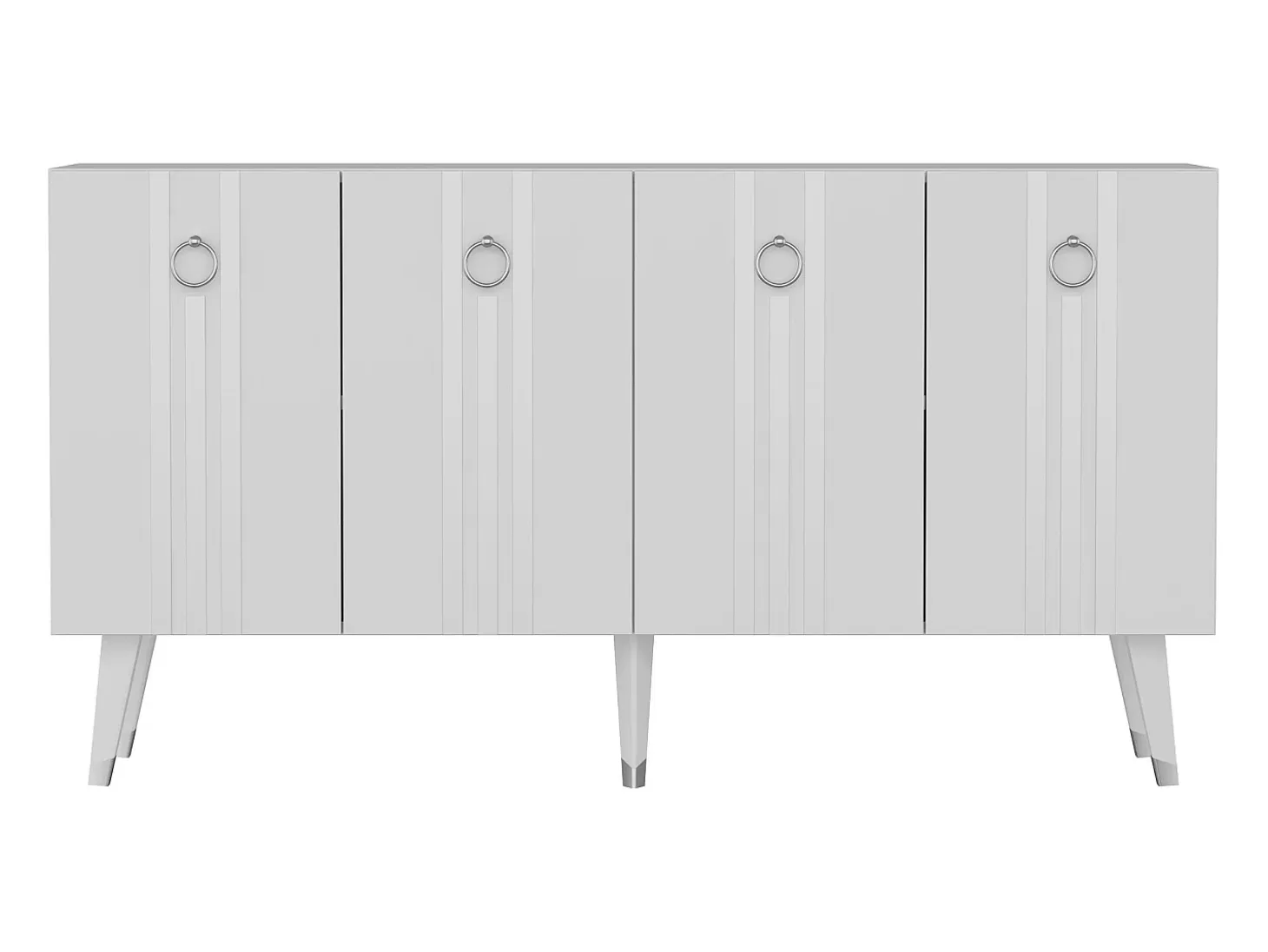 Aparador Isil Blanco Plata 150x40x80 cm