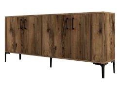 Aparador Kiev color nogal 180x35x78 cm