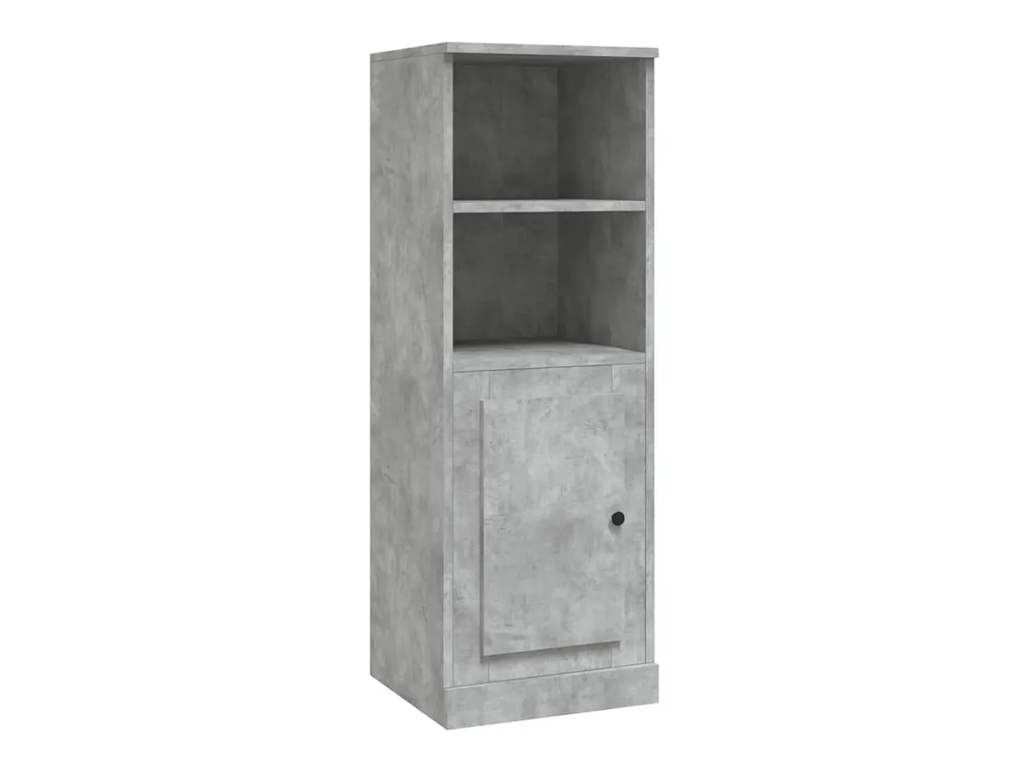 Aparador madera contrachapada gris hormigón 36x35,5x103,5 cm
