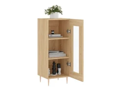 Aparador madera contrachapada color roble Sonoma 34,5x34x90 cm
