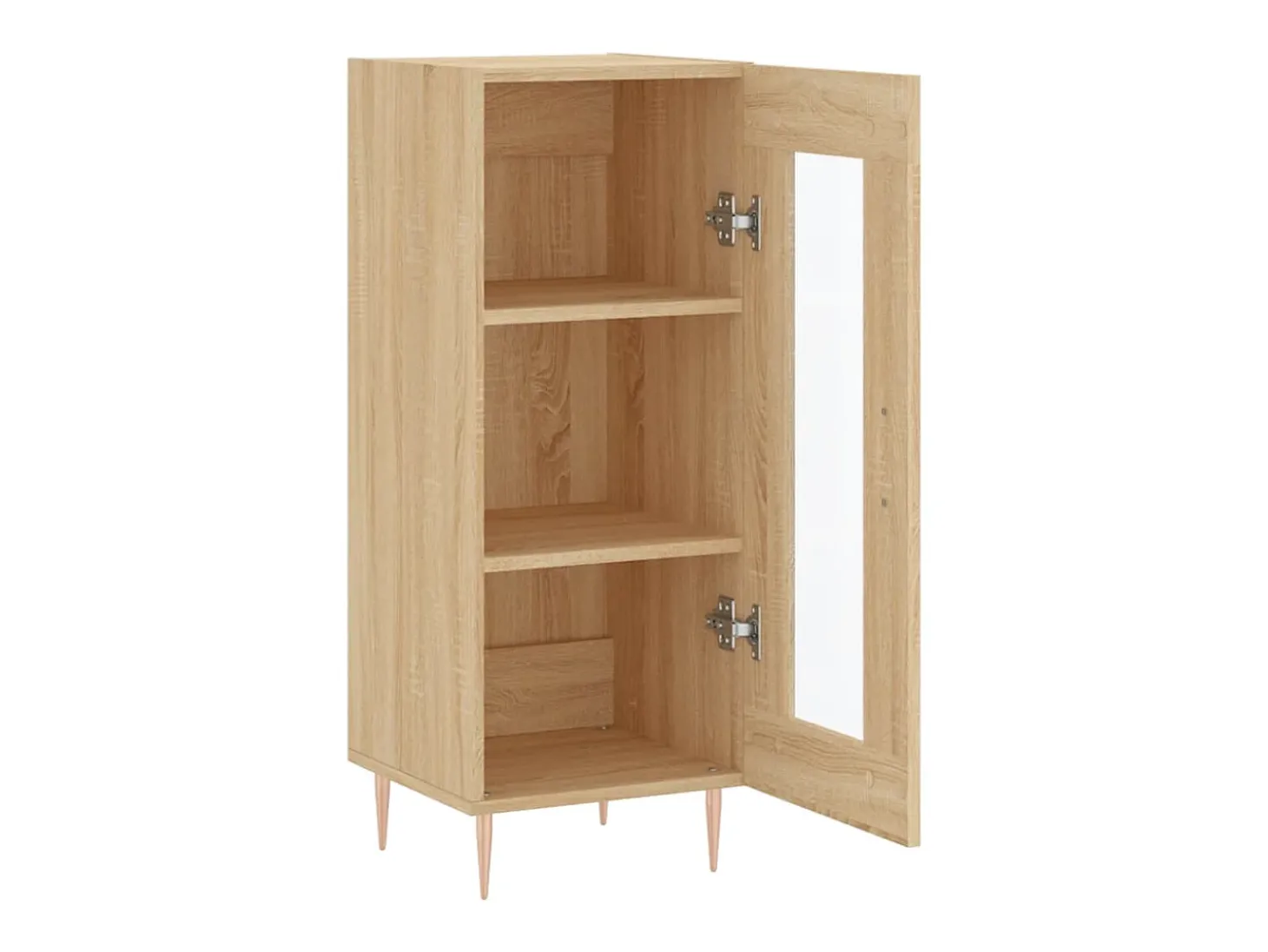 Aparador madera contrachapada color roble Sonoma 34,5x34x90 cm