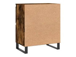 Aparador madera contrachapada color roble ahumado 60x35x70 cm