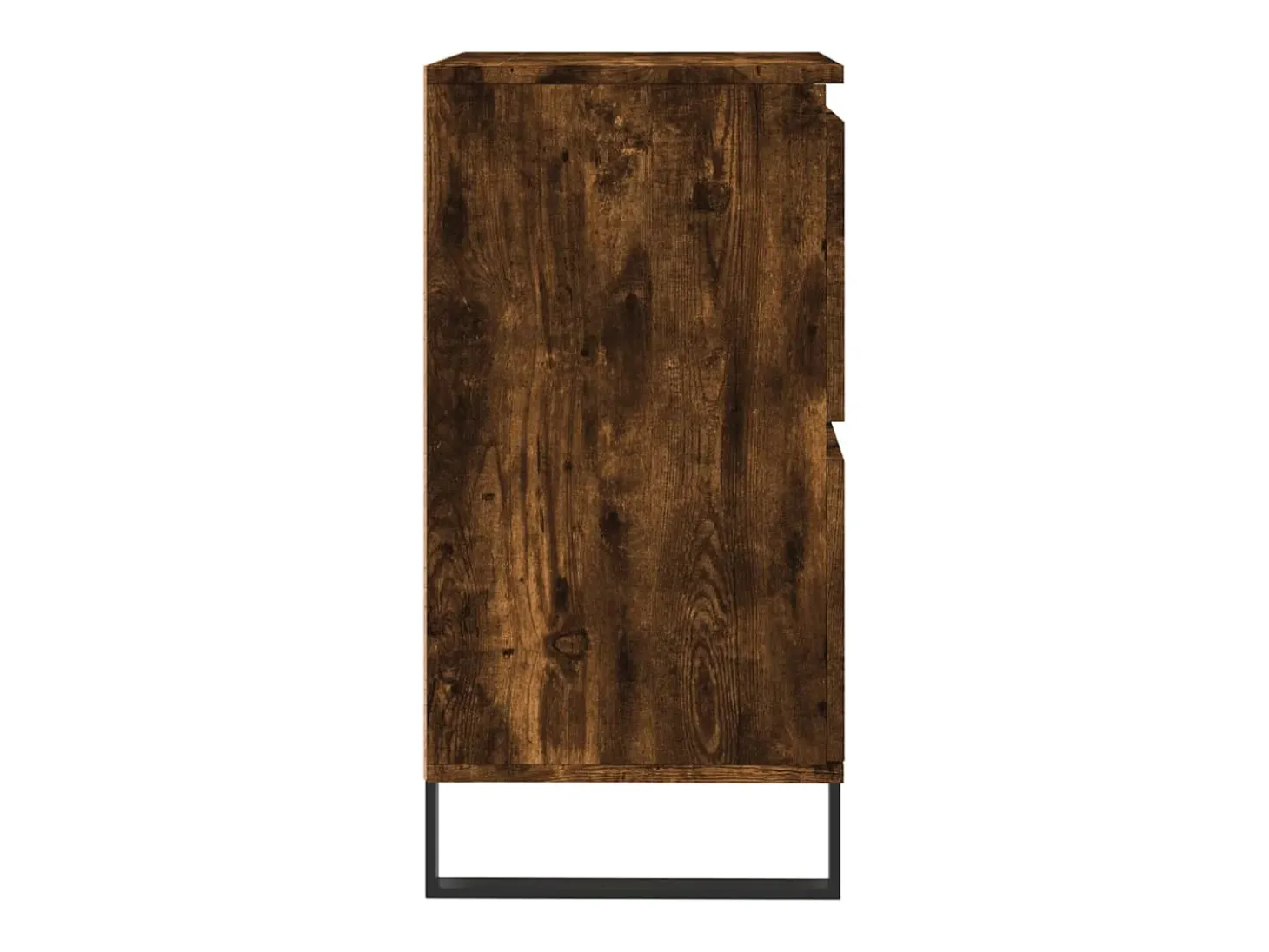 Aparador madera contrachapada color roble ahumado 60x35x70 cm