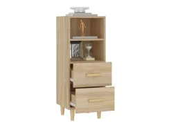 Aparador madera contrachapada color roble Sonoma 34,5x34x90 cm