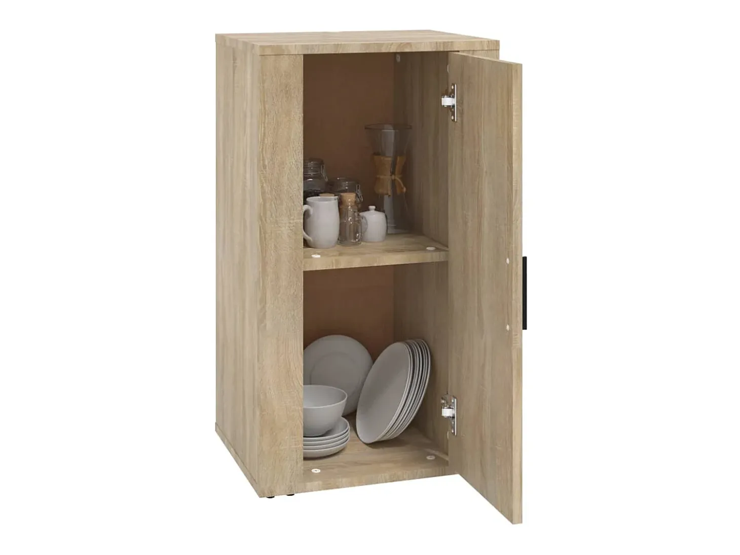 Aparador madera contrachapada color roble Sonoma 40x33x70 cm