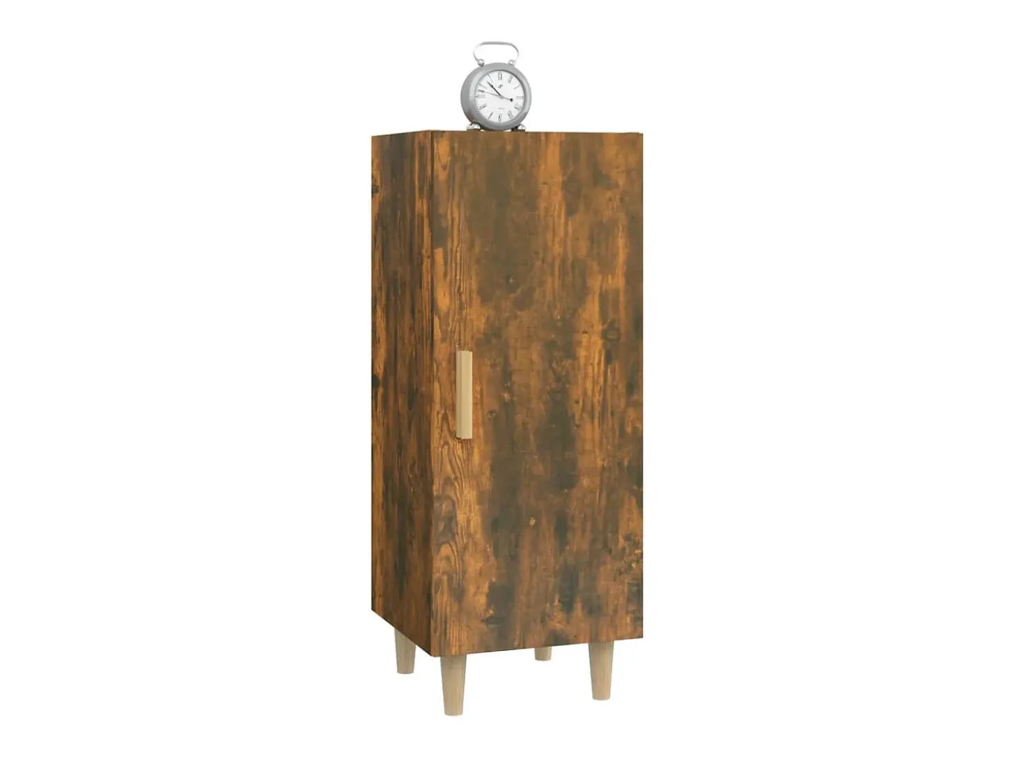 Aparador madera contrachapada roble ahumado 34,5x34x90 cm ES82495