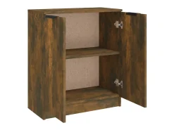 Aparador madera contrachapada color roble ahumado 60x30x70 cm