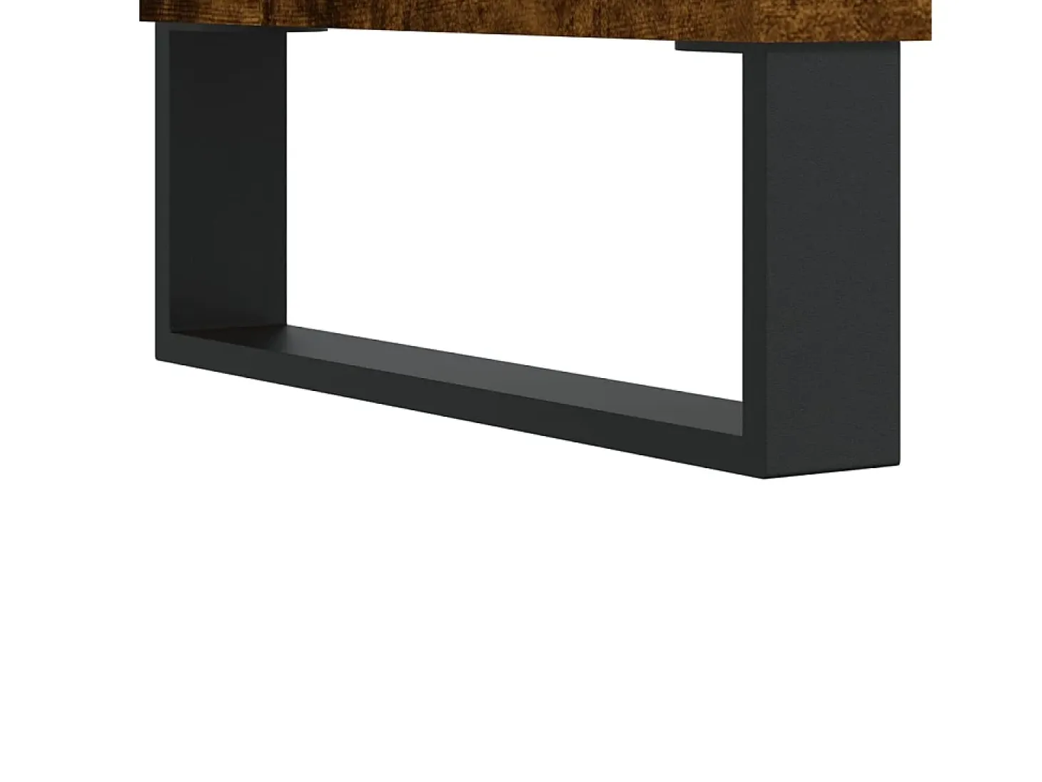 Aparador madera contrachapada color roble ahumado 60x35x70 cm