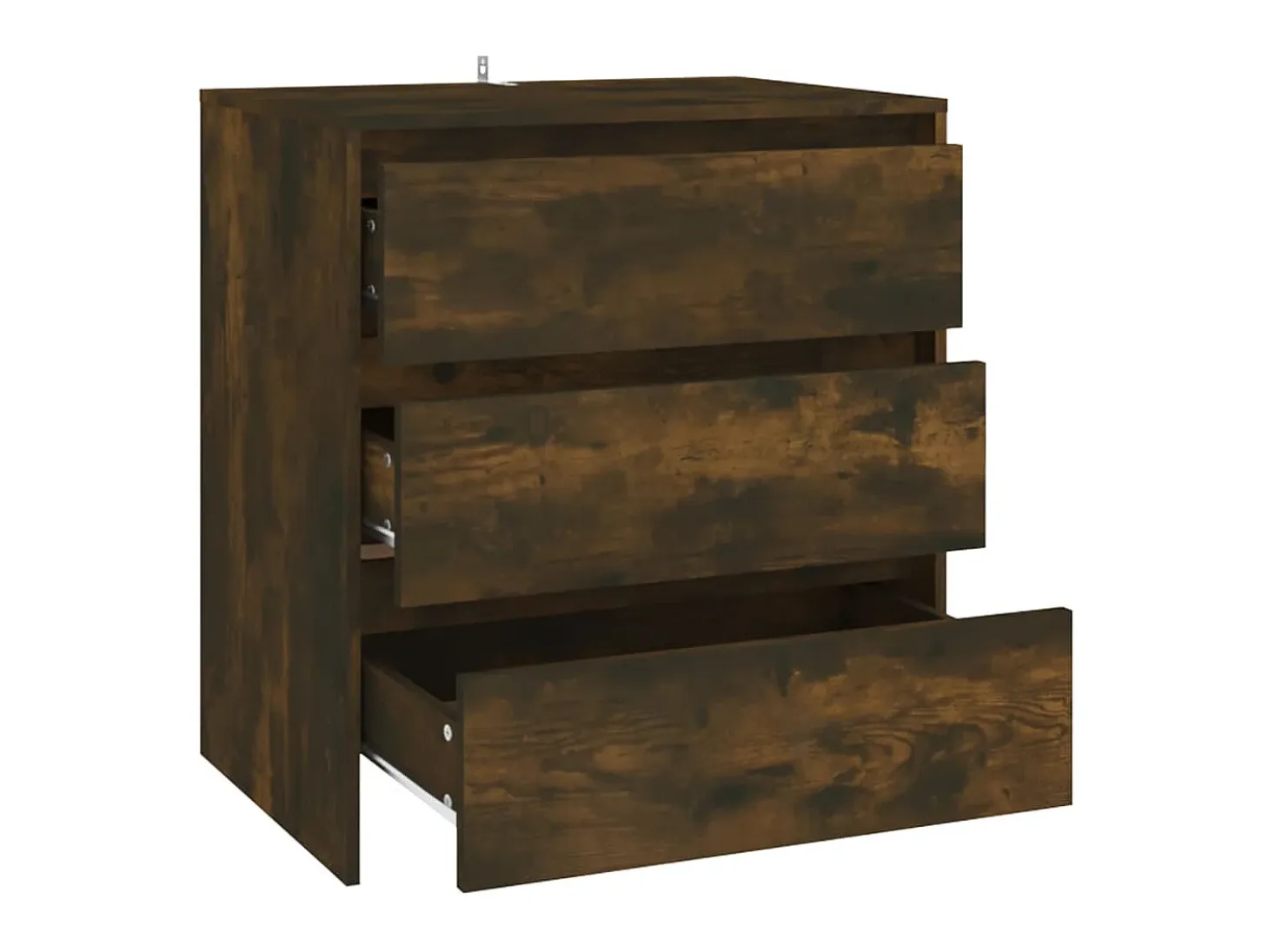 Aparador madera contrachapada color roble ahumado 70x41x75 cm ES27259