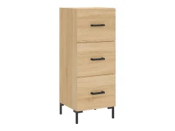 Aparador madera contrachapada color roble Sonoma 34,5x34x90 cm