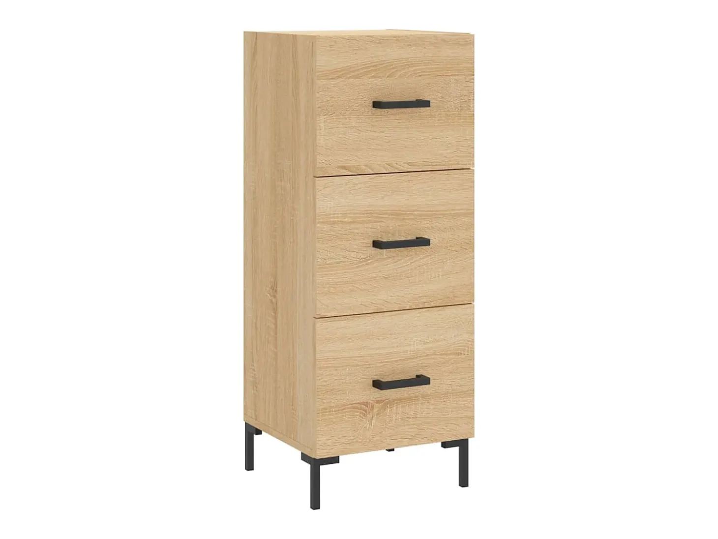 Aparador madera contrachapada color roble Sonoma 34,5x34x90 cm