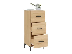 Aparador madera contrachapada color roble Sonoma 34,5x34x90 cm