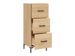 Aparador madera contrachapada color roble Sonoma 34,5x34x90 cm