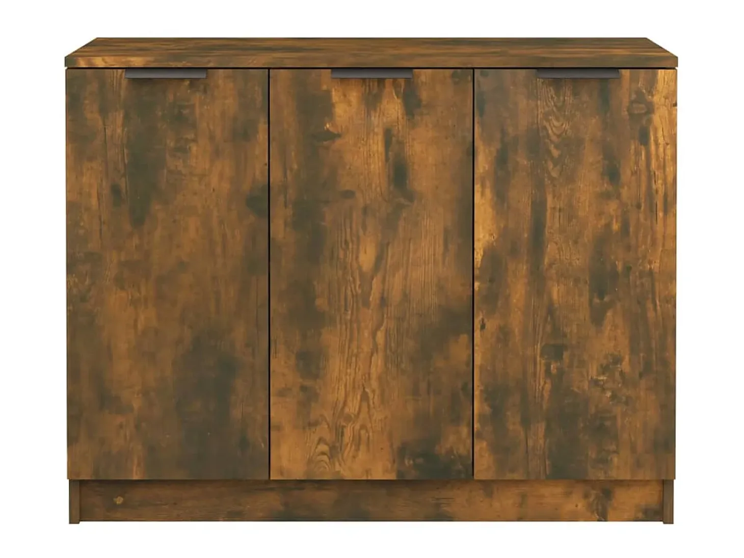 Aparador madera contrachapada color roble ahumado 90,5x30x70 cm ES64972