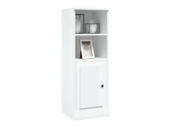 Aparador madera contrachapada blanco brillo 36x35,5x103,5 cm ES93370