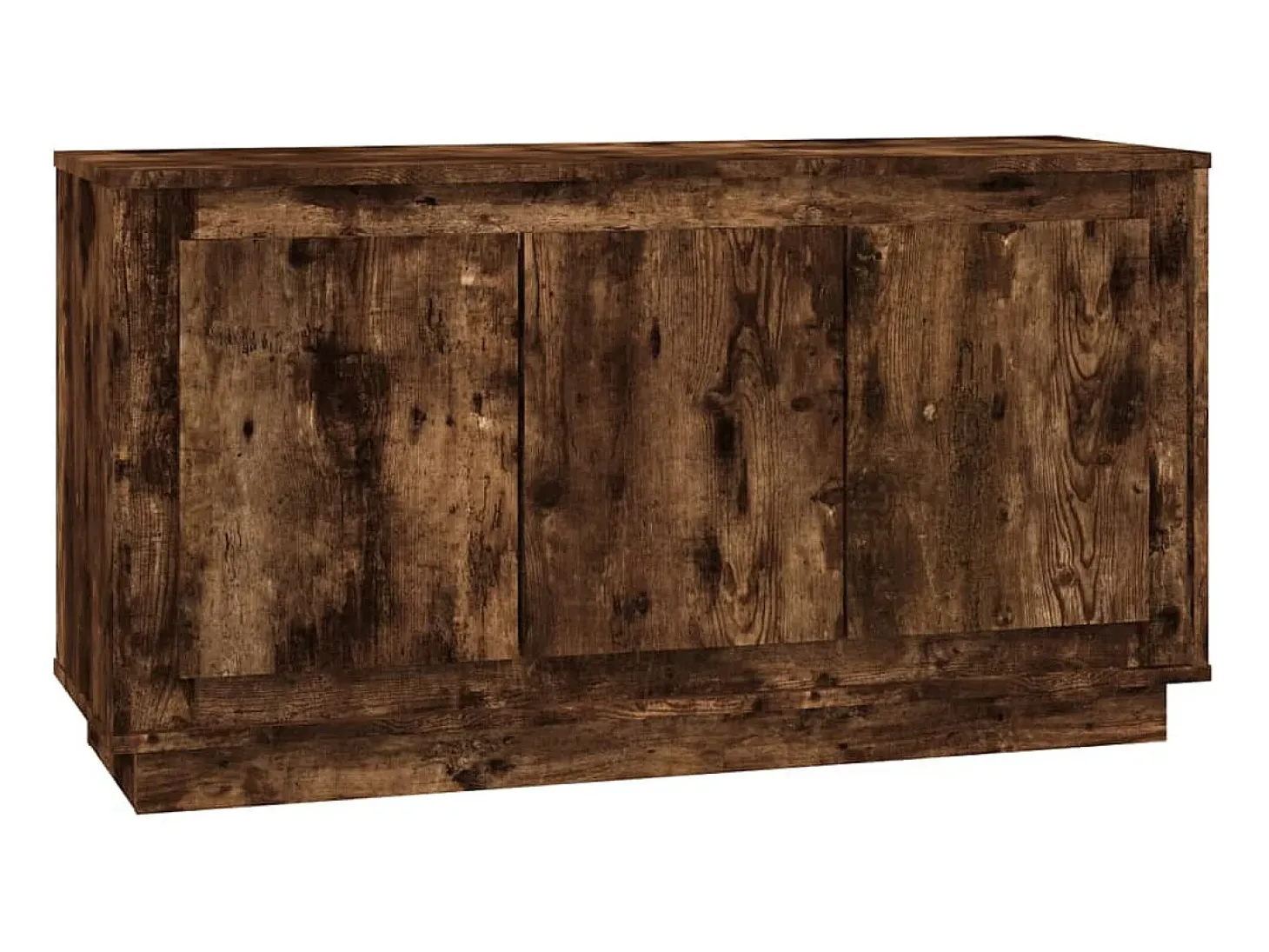 Aparador madera contrachapada roble ahumado 102x35x55 cm ES472641