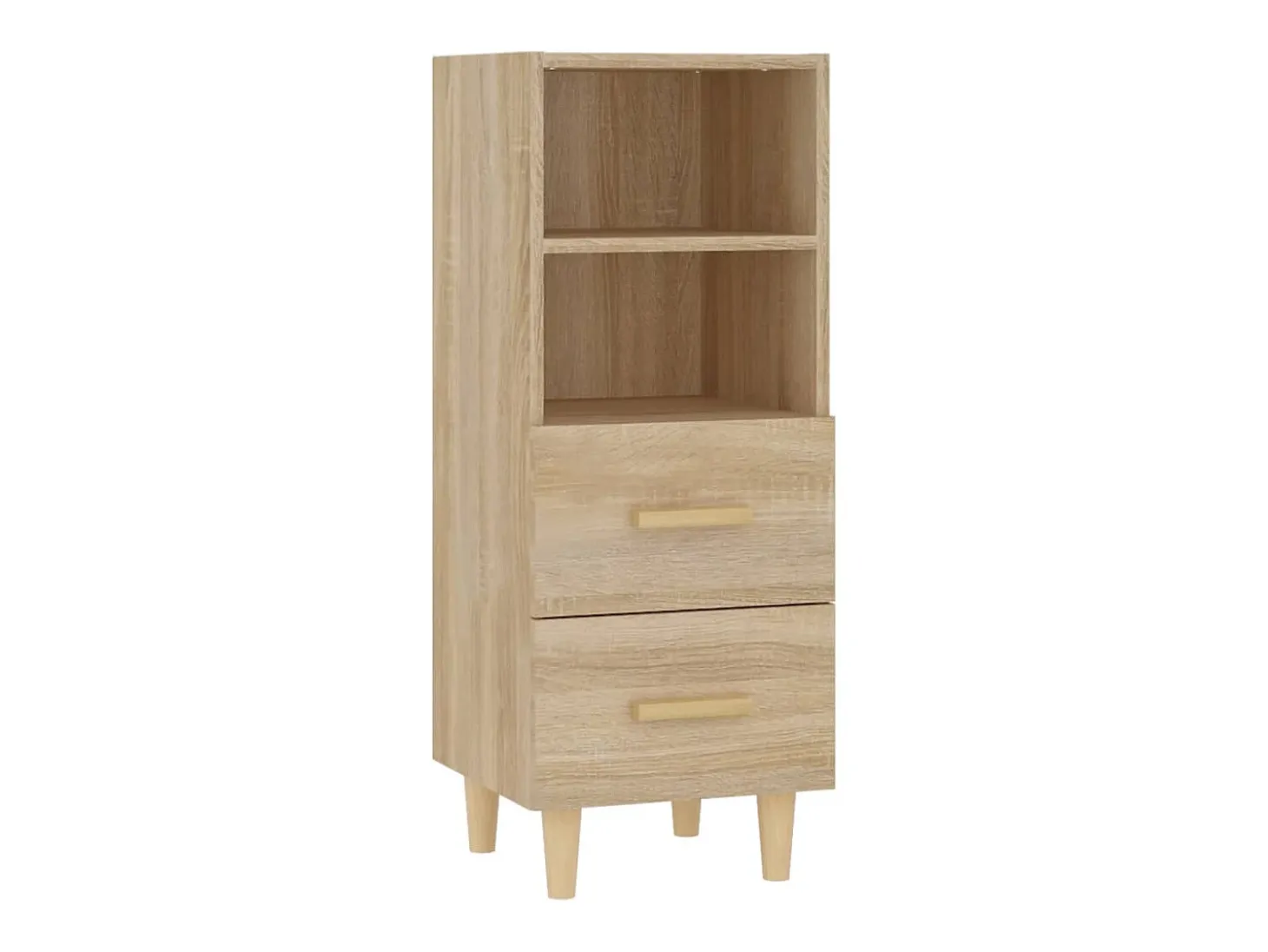 Aparador madera contrachapada color roble Sonoma 34,5x34x90 cm