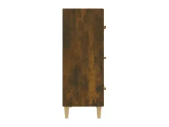 Aparador madera contrachapada color roble ahumado 70x34x90 cm ES30588