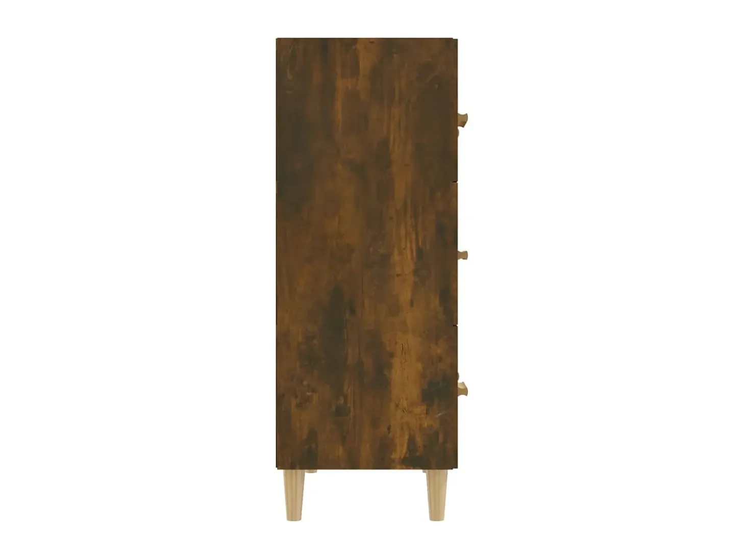 Aparador madera contrachapada color roble ahumado 70x34x90 cm ES30588