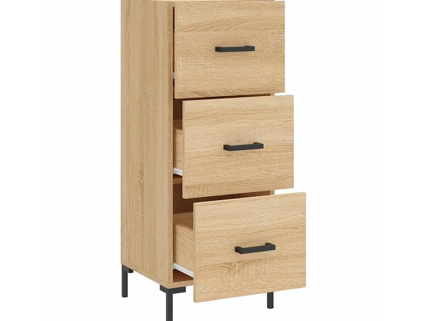 Aparador madera contrachapada color roble Sonoma 34,5x34x90 cm ES38754