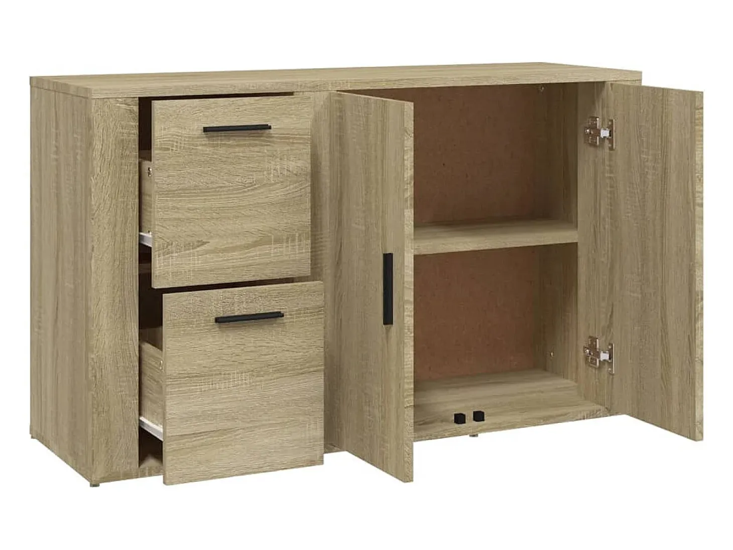 Aparador madera contrachapada roble Sonoma 100x33x59,5 cm