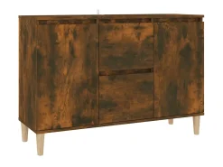 Aparador madera contrachapada color roble ahumado 103,5x35x70cm ES58758