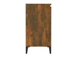 Aparador madera contrachapada color roble ahumado 60x35x70 cm