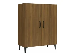 Aparador madera contrachapada color roble marrón 70x34x90 cm
