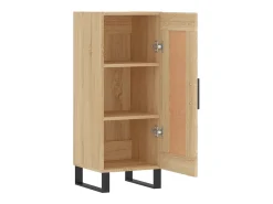 Aparador madera contrachapada color roble Sonoma 34,5x34x90 cm