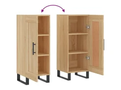 Aparador madera contrachapada color roble Sonoma 34,5x34x90 cm