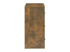 Aparador madera contrachapada color roble ahumado 80x33x70 cm ES38541